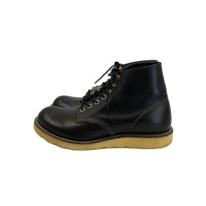 RED WING◆レースアップブーツ/27cm/BLK/レザー/8165