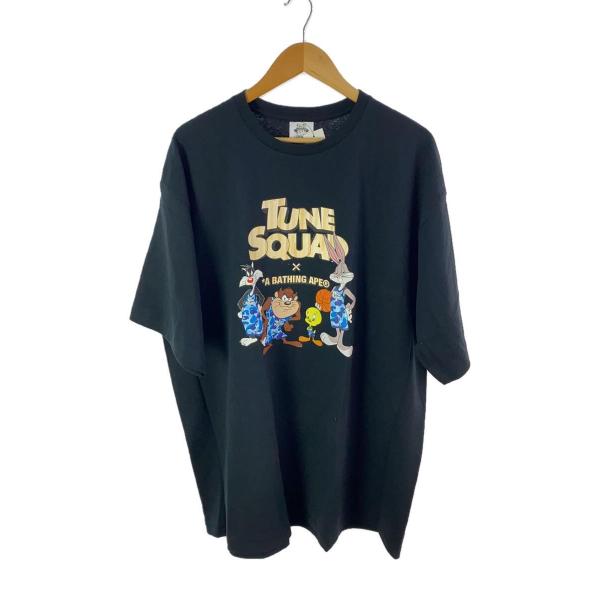 A BATHING APE◆×SPACE JAM A NEW LEGACY/3XL/コットン/BLK...