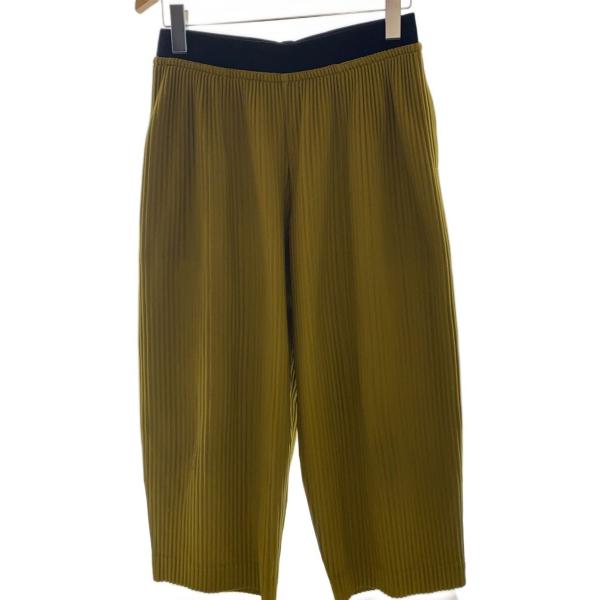 HOMME PLISSE ISSEY MIYAKE◆ボトム/1/ポリエステル/YLW/HP71JF1...