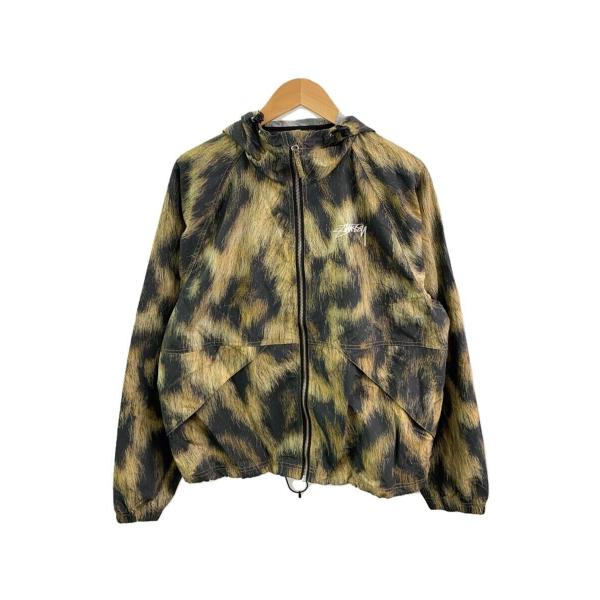 STUSSY◆マウンテンパーカ/M/ナイロン/BEG/23AW/beach shell fur pr...