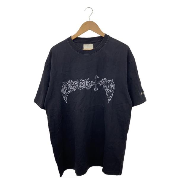AWENDE×SSG/ダメージ加工Tシャツ/1/コットン/BLK/無地