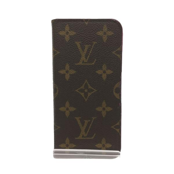 LOUIS VUITTON◆iphone6+・フォリオ_モノグラム_PNK/PVC/PNK/レディー...