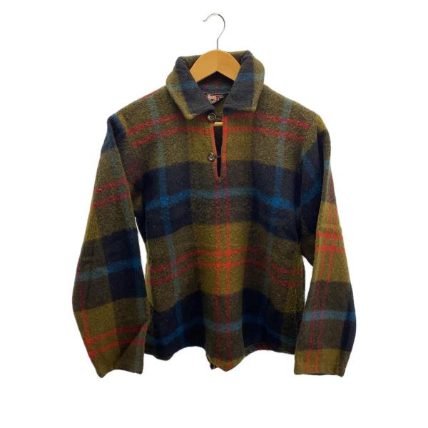 Woolrich◆ネルシャツ/--/ウール/BRW/チェック