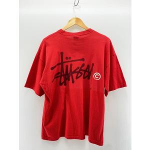 STUSSY◆Tシャツ/L/コットン/RED/...の詳細画像1