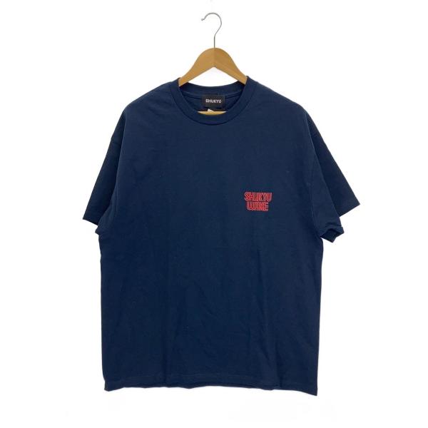 SHUKYU WAKE/Tシャツ/XL/コットン/BLK