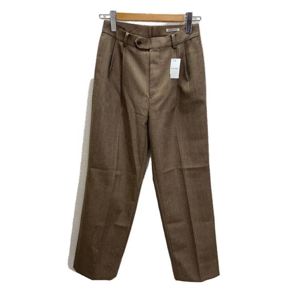 AURALEE◆23AW/BLUEFACED WOOL DOBBY SLACKS/3/A23AP02...