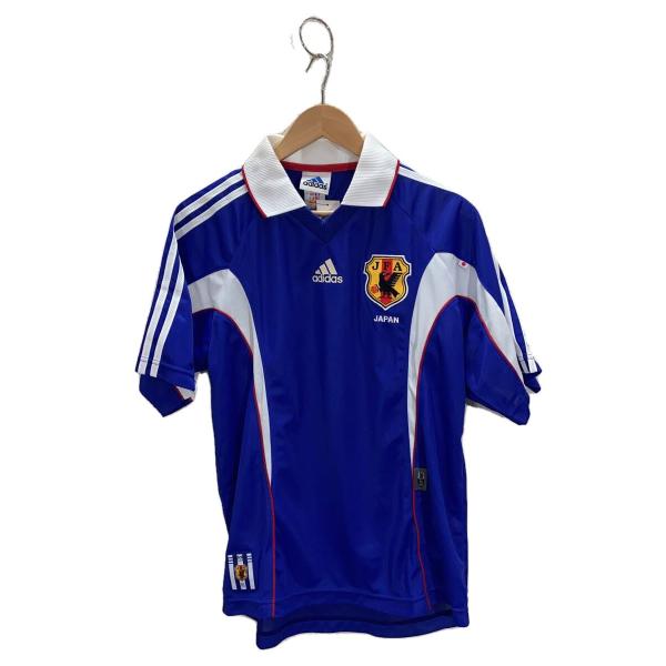 adidas◆90s/日本代表/ユニフォーム/99-00/万国旗タグ/Tシャツ/L/ポリエステル/B...