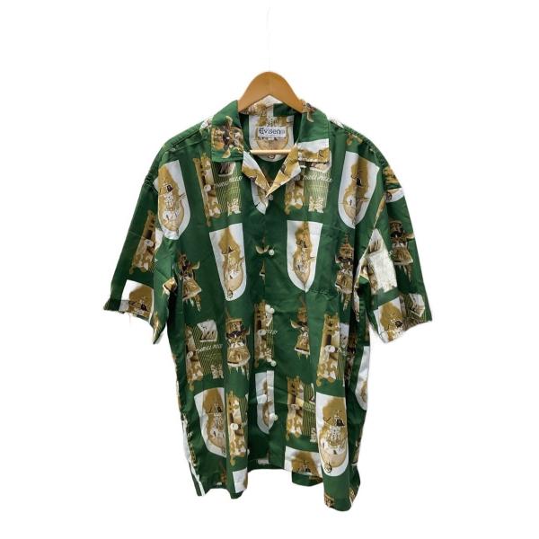 Evisen skateboards◆EVISEN THRILL ALOHA/半袖シャツ/XL/ポリ...