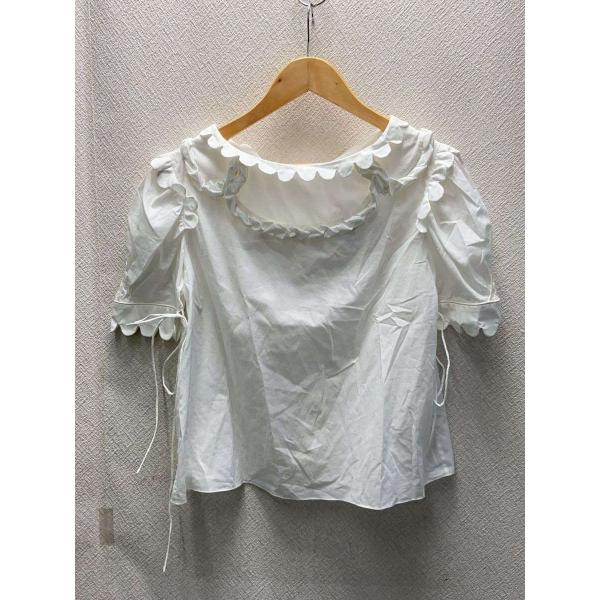 HORROR VACUI/半袖ブラウス/XS/コットン/WHT/無地