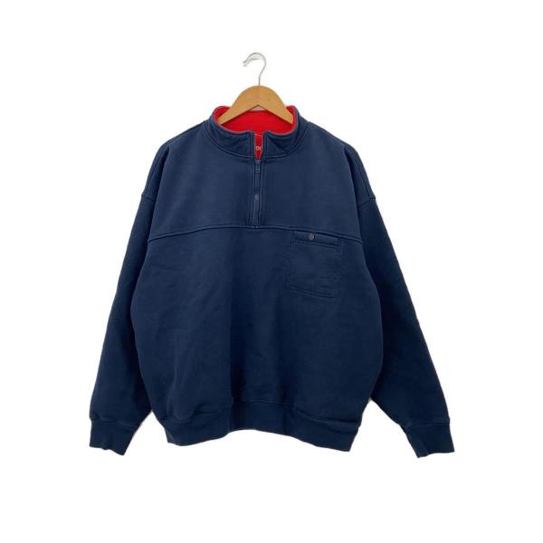 Supreme◆22AW/Washed Half Zip Pullover/M/コットン/NVY