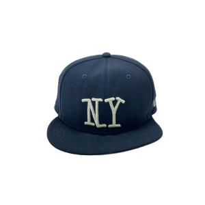 STUSSY◆キャップ/7 3/4/ポリエステル/NVY/メンズ/NEW ERA