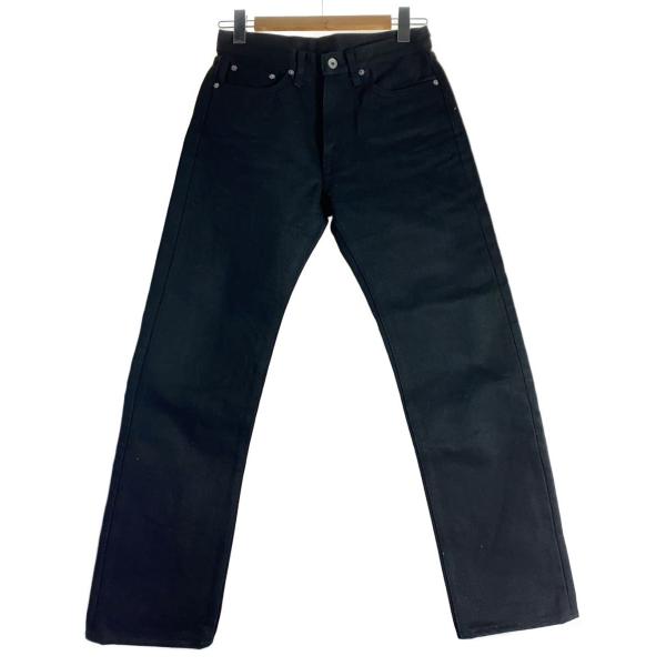 IRON HEART◆ストレートパンツ/29/コットン/BLK/無地