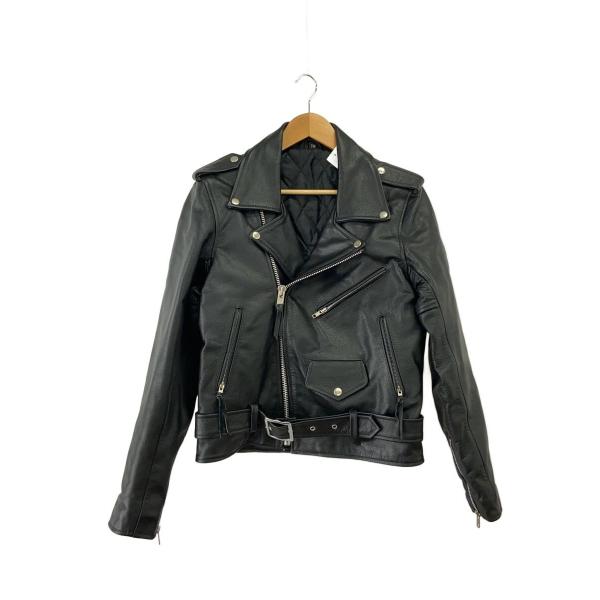 FREEDOM◆ダブルライダースジャケット/38/--/BLK//