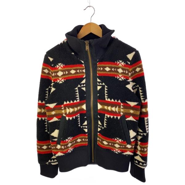 PENDLETON◆ジャケット/M/ポリエステル/BLK/総柄/C1040-83207