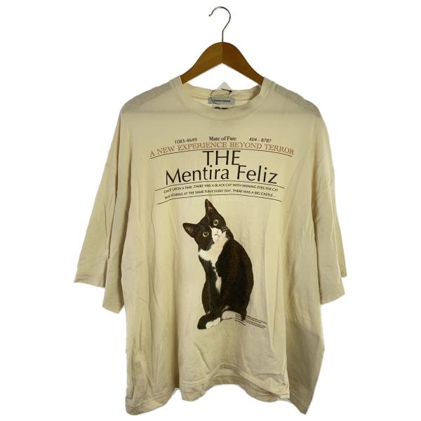 TENDER PERSON◆キャット/Tシャツ/--/コットン/CRM/プリント/LL-TO-414...