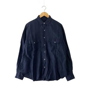 Porter Classic◆長袖シャツ/S/リネン/NVY/? NULL ?