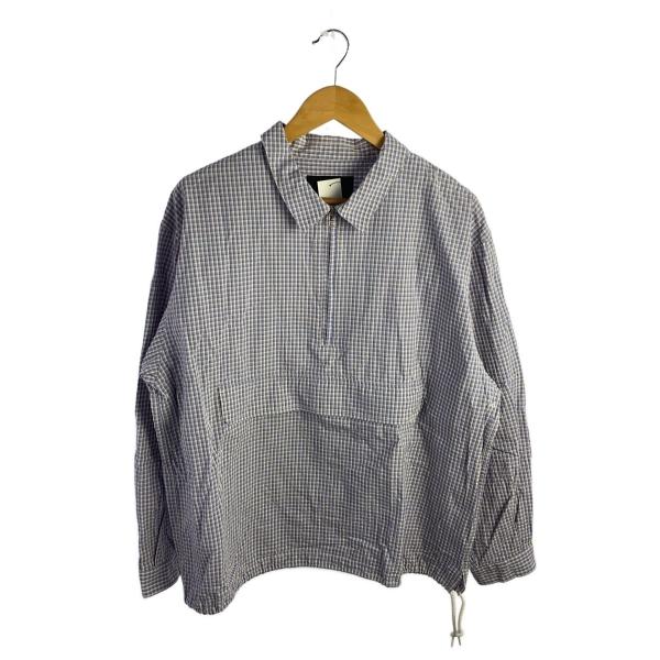PWA◆MINI SUCKER P/O SHIRT/L/コットン/BLU/チェック/P07C009-...