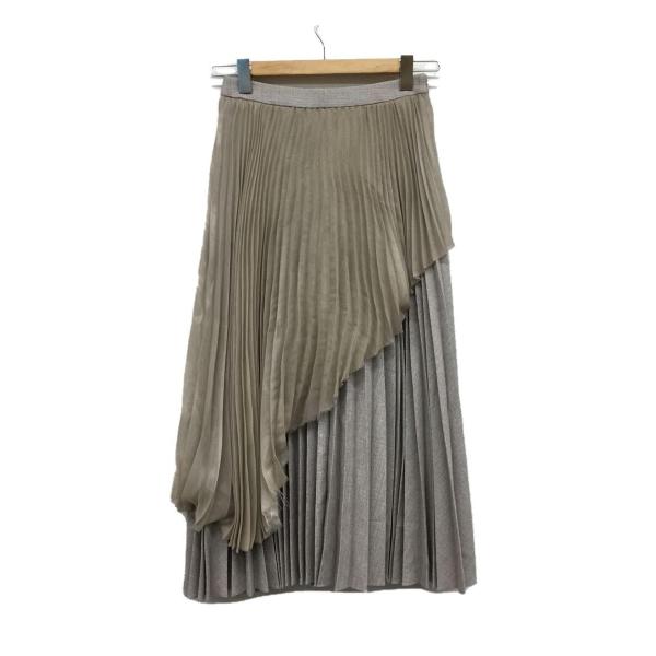 LE CIEL BLEU◆21SS/Pleated Overlay Skirt/36/ポリエステル/...