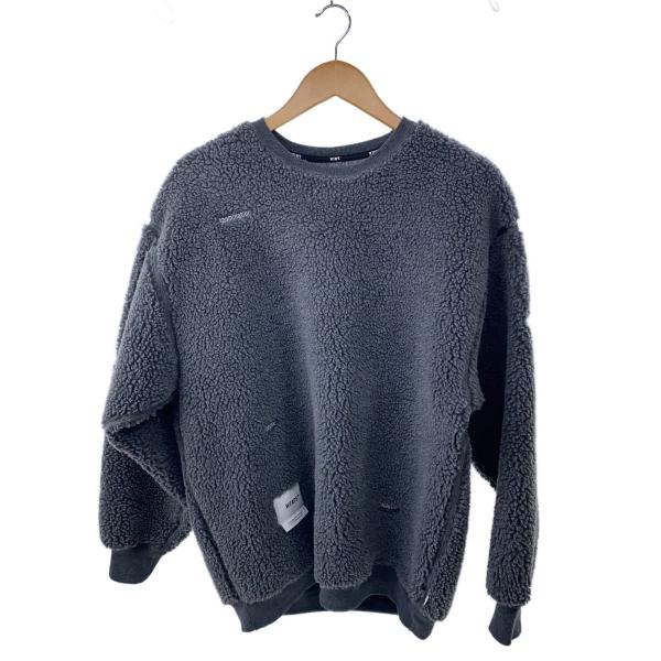 WTAPS◆ニット・セーター(厚手)/3/ポリエステル/GRY/242ATDT-CSM24/POAC...