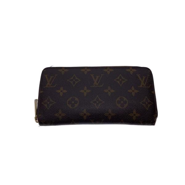 LOUIS VUITTON◆2)ジッピー・ウォレット_モノグラム・キャンバス/PVC/BRW/総柄/...
