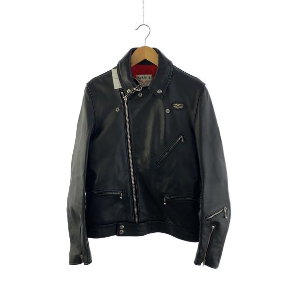 Lewis Leathers◆ダブルライダースジャケット/38/レザー/BLK/441T