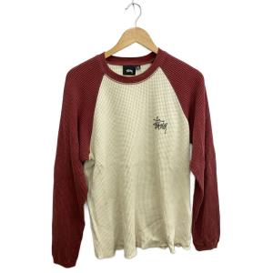 STUSSY◆長袖Tシャツ/M/コットン/BEG//