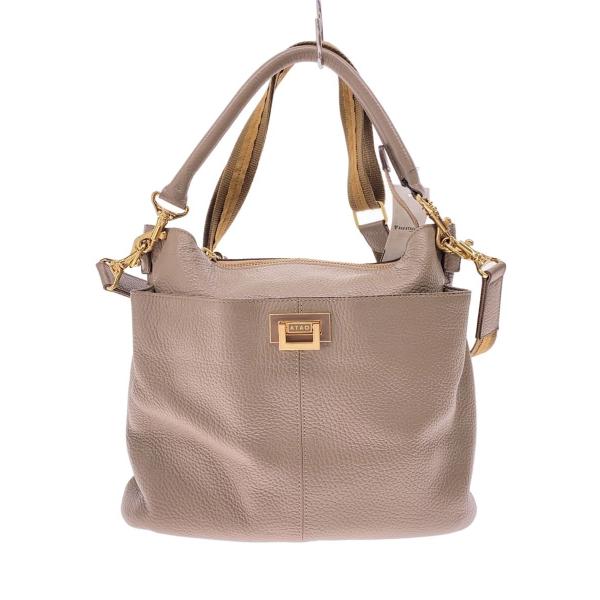 ATAO◆ショルダーバッグ/レザー/BRW