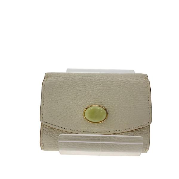 TOPKAPI◆3つ折り財布/--/WHT/無地/レディース