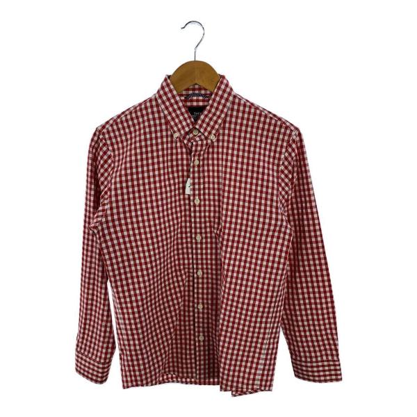 THE NORTH FACE◆L/S B.D SHIRT/M/コットン/RED/チェック