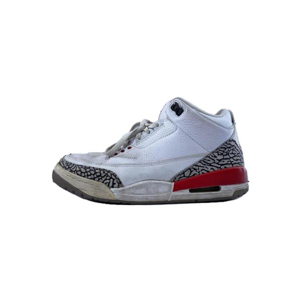 NIKE◆AIR JORDAN 3 RETRO/エアジョーダンレトロ/ホワイト/136064-116...