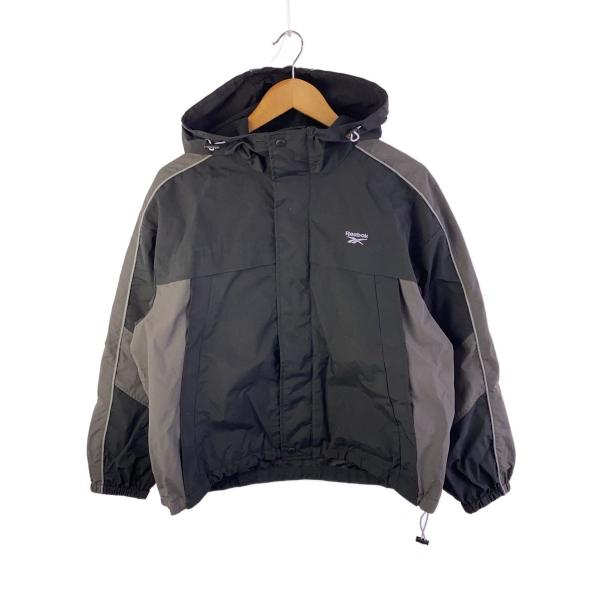Reebok◆ナイロンジャケット/FREE/ナイロン/BLK/JS071687CA