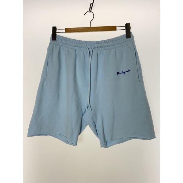 READYMADE◆ショートパンツ/M/コットン/BLU/スウェット/切りっぱなし/別注//
