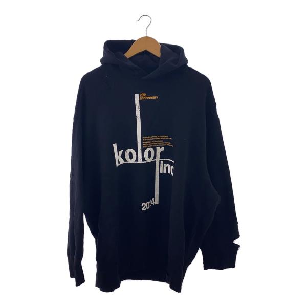 kolor◆20周年記念/ダメージ加工/パーカー/2/コットン/BLK/24WCM-T19209S/...