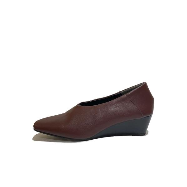 RIM.ARK◆Angled heel square shoes/スクエア パンプス/38/BRD