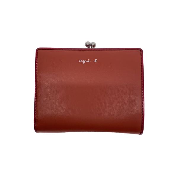 agnes b.◆がま口/2つ折り財布/レザー/ORN/レディース