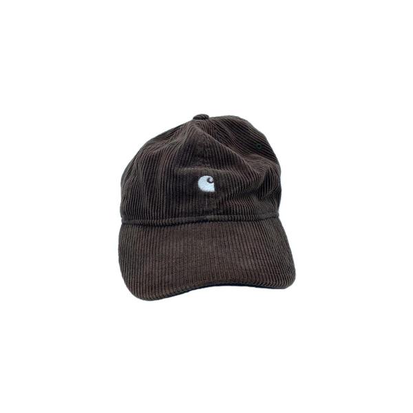 Carhartt◆HARLEM CAP/キャップ/FREE/コーデュロイ/ブラウン/メンズ