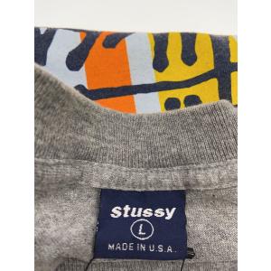 STUSSY◆Tシャツ/L/コットン/GRY/...の詳細画像2