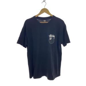STUSSY◆Tシャツ/L/コットン/BLK/プリント