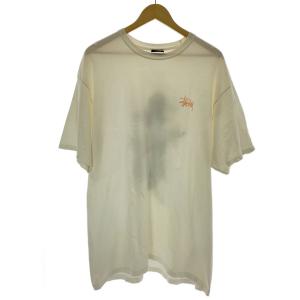 STUSSY◆Tシャツ/XL/コットン/WHT
