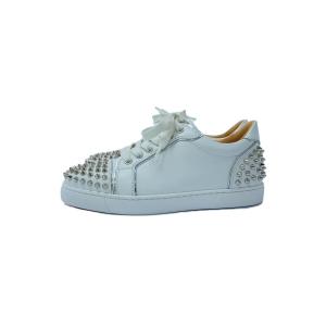 Christian Louboutin◆クリスチャンルブタン/ローカットスニーカー/36/WHT/レザー/1201525H924/スタッズ