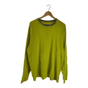 STUSSY◆長袖Tシャツ/XL/コットン/YLW/無地/1140124