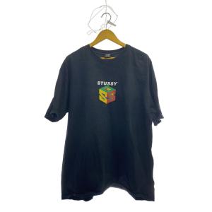 STUSSY◆S64 Pigment Dyed Tee/XL/コットン/BLK