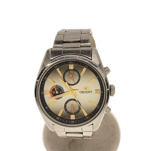 ORIENT◆クォーツ腕時計/アナログ/ステンレス/GLD/SLV/ネオセブンティーズAM/PM W...