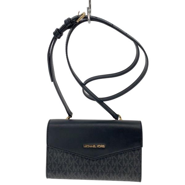 MICHAEL KORS◆ショルダーバッグ/--/BLK/モノグラム/JS-2208