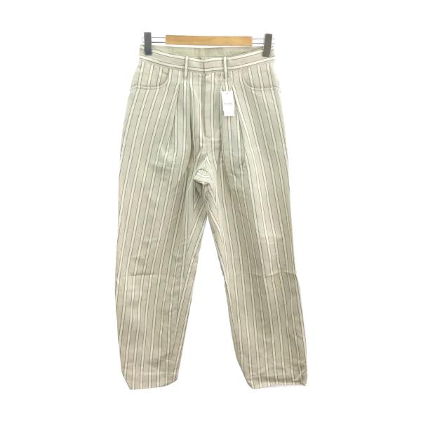 FARAH◆2タックスラックスパンツ/30/コットン/BEG/ストライプ/FR231M40JS01/...