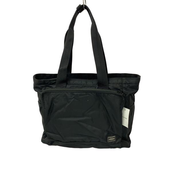 PORTER◆FLASH/トートバッグ/ナイロン/BLK/無地/689-05948