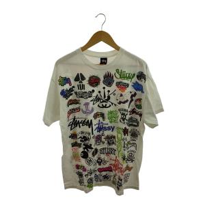 STUSSY◆Tシャツ/L/コットン/WHT