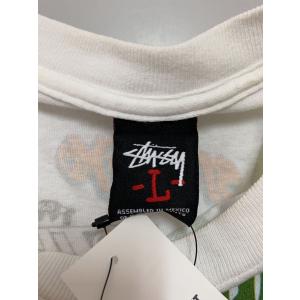 STUSSY◆Tシャツ/L/コットン/WHTの詳細画像2