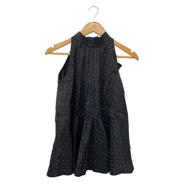 Lily Brown◆アメスリティアード2wayブラウス/one/ポリエステル/BLK/ドット/LW...