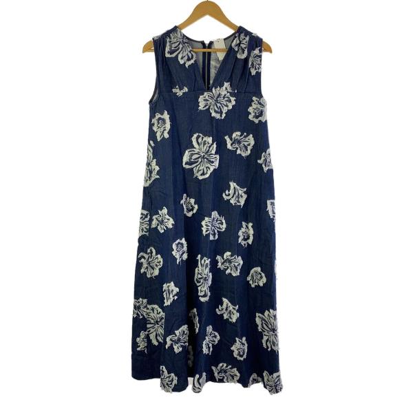 AMERI◆ノースリーブワンピース/S/レーヨン/NVY/01410590730//